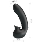 PRETTY LOVE - HOBGOBLIN VIBRATING FINGER CASE 12 VIBRAÇÕES + ESTIMULADOR DE CLITÓRIS PRETO