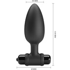 PRETTY LOVE - VIBRA BUTT PLUG 2 ANAL PLUG 10 VIBRAÇÕES PRETO