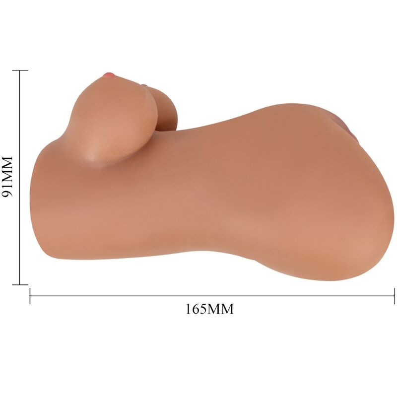 CRAZY BULL - HANNAH MASTURBADOR DUPLO VAGINA E ÂNUS MULATO REALISTA