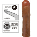 PRETTY LOVE - MANGA PENIS KYLIAN COM EXTENSÃO DE 7,6 CM MULATO
