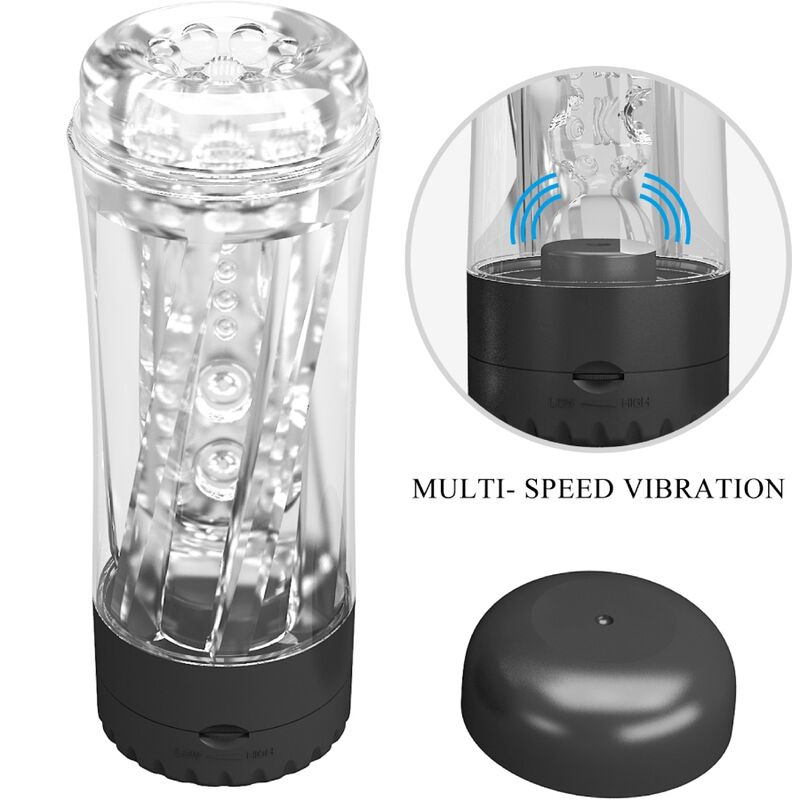 PRETTY LOVE - TAMARA MASTURBADOR MASCULINO MULTI-VELOCIDADE VIBRADOR PRETO