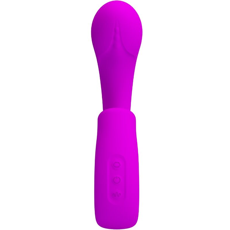 PRETTY LOVE - SIBEL SIBEL VIBRADOR PONTO G + ESTIMULADOR DE CLITÓRIS 10 VIBRAÇÕES ROXO