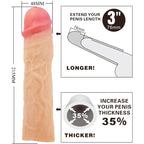 PRETTY LOVE - MANGA DE PÊNIS DEREK COM EXTENSÃO DE 7,6 CM DE CARNE