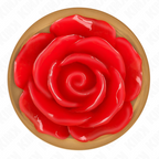 KINK - PLUG ANAL DE OURO ROSA COM ROSA VERMELHA M
