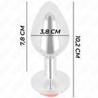 KINK - PLUG ANAL ROSA VERMELHO TAMANHO L