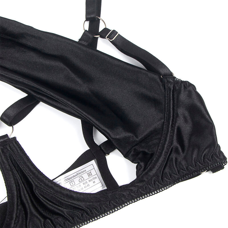 SUBBLIME - 955199 CONJUNTO DE SUTIÃ COM LAÇO PRETO AJUSTÁVEL S/M