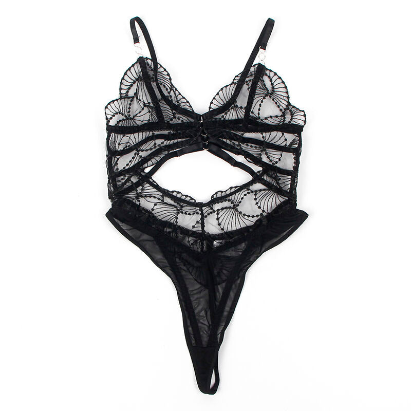 SUBBLIME - 955212 BODY TRANSPARENTE COM RENDA PRETA OCA S/M