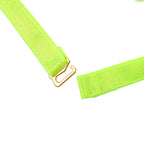SUBBLIME - 955274 CONJUNTO DE SUTIÃ COM COLAR E DETALHES NAS PERNAS VERDE FLUORESCENTE S/M