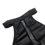 SUBBLIME - 955472 VESTIDO DECOTE HALTER COM TRANSPARÊNCIAS PRETO S/M