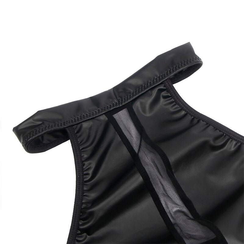SUBBLIME - 955489 VESTIDO DECOTE HALTER COM TRANSPARÊNCIAS PRETO L/XL
