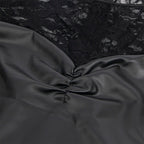 SUBBLIME - 955601 VESTIDO MANGA COMPRIDA COM RENDA PRETA L/XL