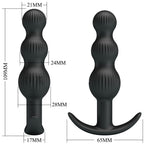 PRETTY LOVE - VIBRADOR ANAL SIDNEY 10 VIBRAÇÕES PRETO