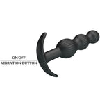 PRETTY LOVE - VIBRADOR ANAL SIDNEY 10 VIBRAÇÕES PRETO