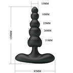 PRETTY LOVE - VIBRADOR ANAL CORBAN 10 VIBRAÇÕES PRETO