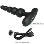 PRETTY LOVE - VIBRADOR ANAL CORBAN 10 VIBRAÇÕES PRETO