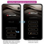 PRETTY LOVE - VIBRADOR CONTROLADO POR APLICATIVO LEVIATHAN ROXO