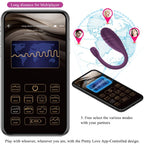 PRETTY LOVE - VIBRADOR CONTROLADO POR APLICATIVO LEVIATHAN ROXO