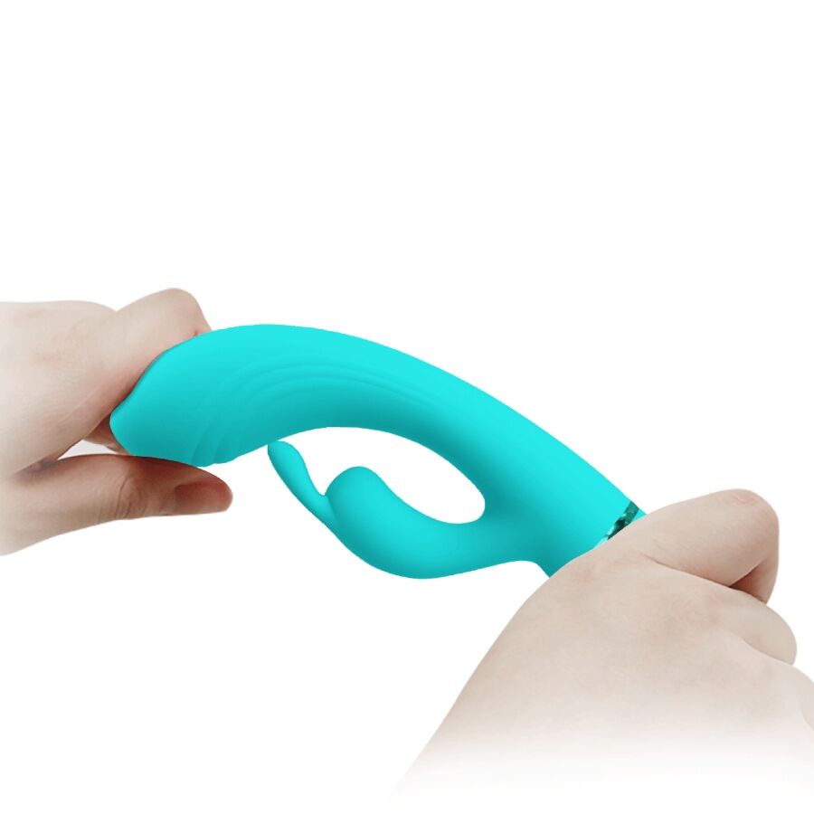 PRETTY LOVE - SCOCCO VIBRADOR COELHO TURQUESA