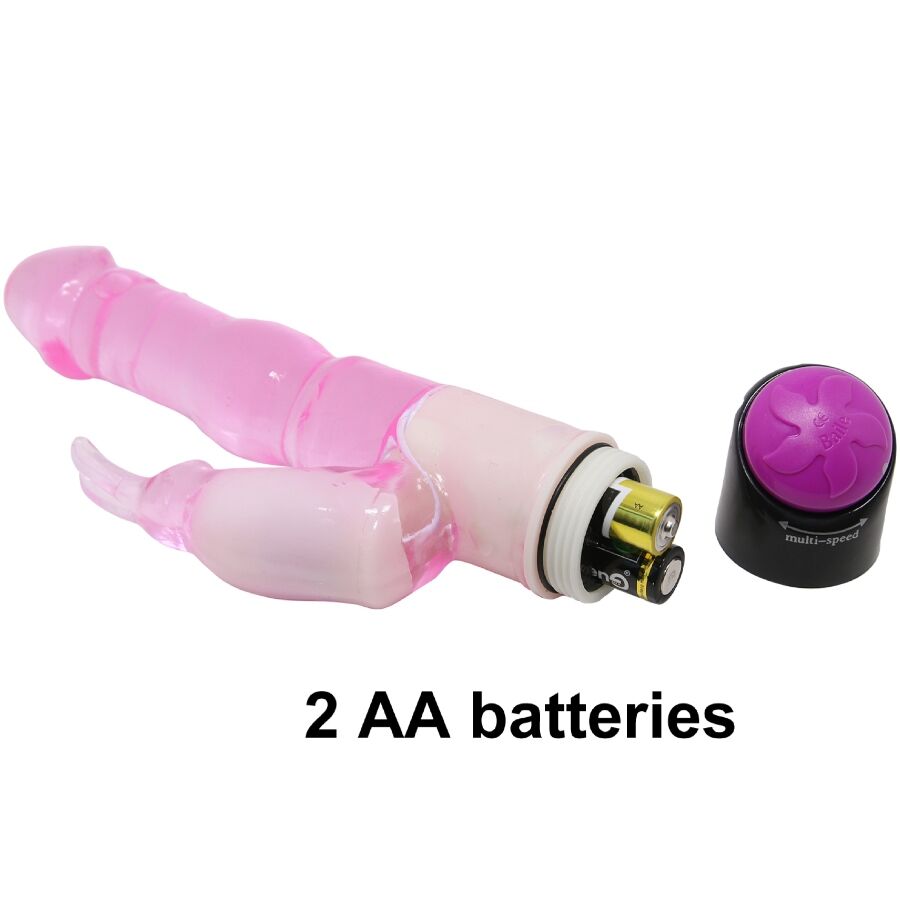 BAILE - VIBRADOR WAVES OF PLEASURE FANTASY COM COELHO 23 CM