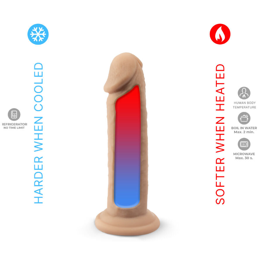 SILEXD - MODELO DE PÊNIS REALÍSTICO 2 SILICONE TERMORATIVO 15,4 CM