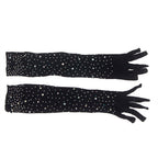 SUBBLIME - 957469 LUVAS SHINE TRANSPARENTES PRETAS S/M