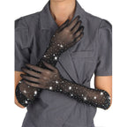 SUBBLIME - 957469 LUVAS SHINE TRANSPARENTES PRETAS S/M