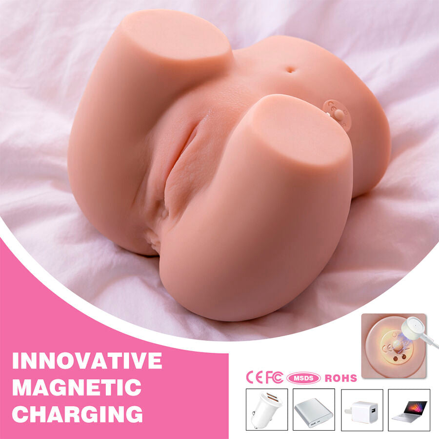 XISE - CONNIE BACK MASTURBATOR VAGINA E ÂNUS REALISTA MULTIPOSIÇÃO COM VIBRAÇÃO