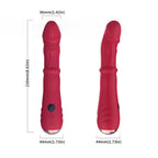 ARMONY - VIBRADOR ESTIMULADOR TERMO-AJUSTÁVEL POINT A DILDO VERMELHO