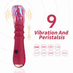 ARMONY - VIBRADOR ESTIMULADOR TERMO-AJUSTÁVEL POINT A DILDO VERMELHO