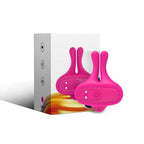 ARMONY - GRAMPOS MAGNÉTICOS DE MAMILOS COM VIBRAÇÃO EM FORMA DE COELHO ROSA