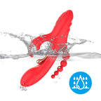 ARMONY - ESTIMULADOR DE PONTO G E CLITÓRIS VIBRADOR VERMELHO