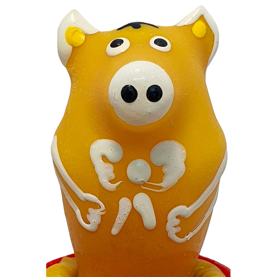 CONDOMERIE - PRESERVATIVOS NOVIDADES PINTADOS À MÃO PORCO SITTING AMARELO
