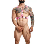MOB - DNGEON PINK CHAIN HARNESS TAMANHO ÚNICO Y