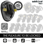 ADDICTED TOYS LOCKED - GAIOLA DE CONTENÇÃO SEM CHAVE PARA PÊNIS 11,5 CM