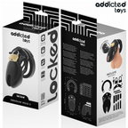 ADDICTED TOYS LOCKED - GAIOLA DE PÊNIS DE OBSIDIANA TAMANHO S