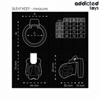 ADDICTED TOYS LOCKED - GAIOLA PARA PÊNIS SILENT KEEP 7,5 CM