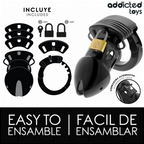 ADDICTED TOYS LOCKED - GAIOLA PARA PÊNIS CHASTITY DEPHHS 7,5 CM