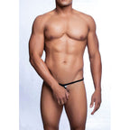 MOB - TANGA PRETA EM FORMATO DE LÁGRIMAS TAMANHO L/XL
