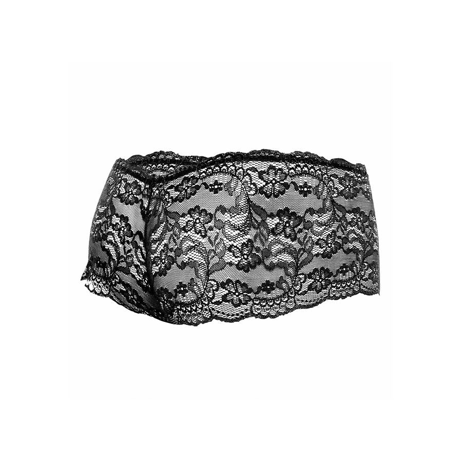 MOB - BOXER DE RENDA PRETA TAMANHO P/M