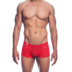 MOB - BOXER DE RENDA VERMELHA TAMANHO P/M
