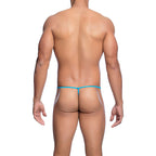 MOB - TANGA TRANSPARENTE EM FORMATO T AQUA TAMANHO L/XL