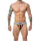 MOB - CALÇA CLASSIC JOCK STRIPE LARANJA TAMANHO XXL