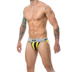 MOB - CALÇA CLASSIC JOCK STRIPE AMARELA TAMANHO XXL