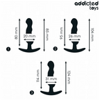 ADDICTED TOYS - CONJUNTO DE 3 PLUG ANAL MODELO 1