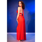 CHILIROSE - CR 4857 CONJUNTO DE BLUSA E CALÇA VERMELHA TAMANHO GG