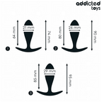 ADDICTED TOYS - CONJUNTO DE 3 PLUG ANAL MODELO 2