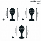 ADDICTED TOYS - CONJUNTO DE 3 PLUG ANAL COM JOIA