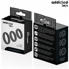 ADDICTED TOYS - CONJUNTO DE ANÉIS PLANOS DE SILICONE