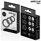 ADDICTED TOYS - CONJUNTO DE ANÉIS DE SILICONE MODELO 1