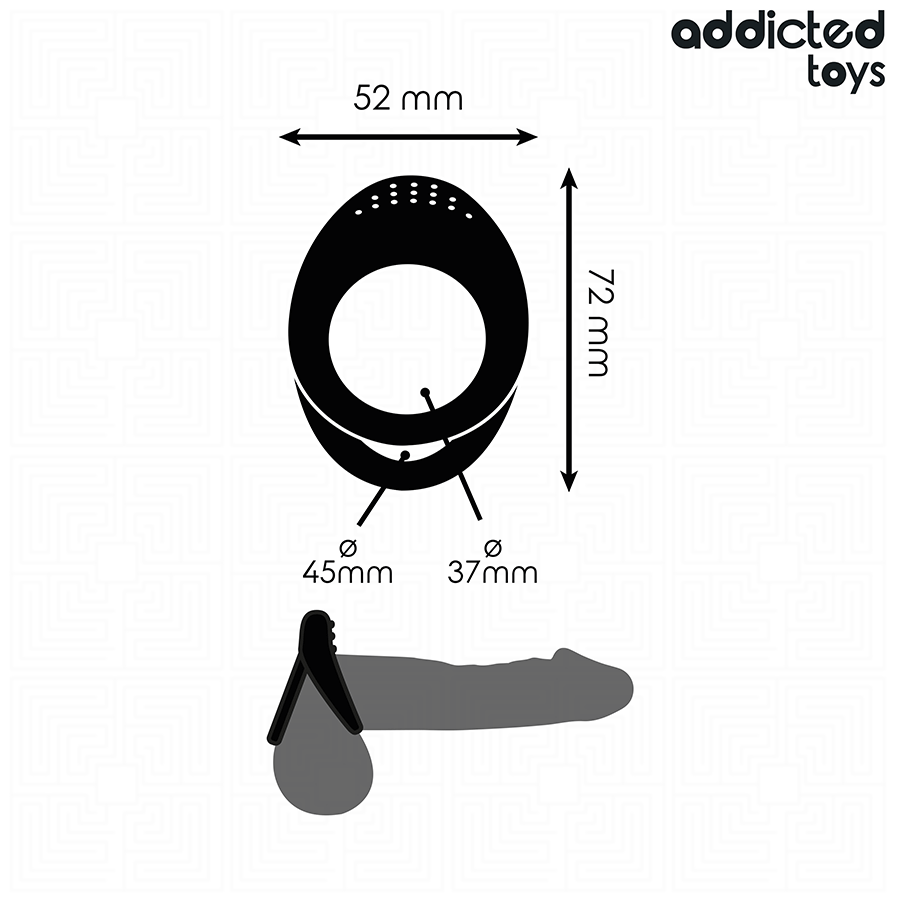 ADDICTED TOYS - ANEL DE PÊNIS COM DUPLA TEXTURA